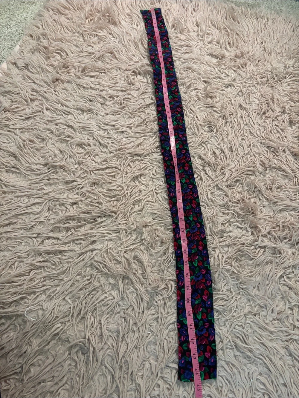 Vintage Vibrant Floral Print Scarf